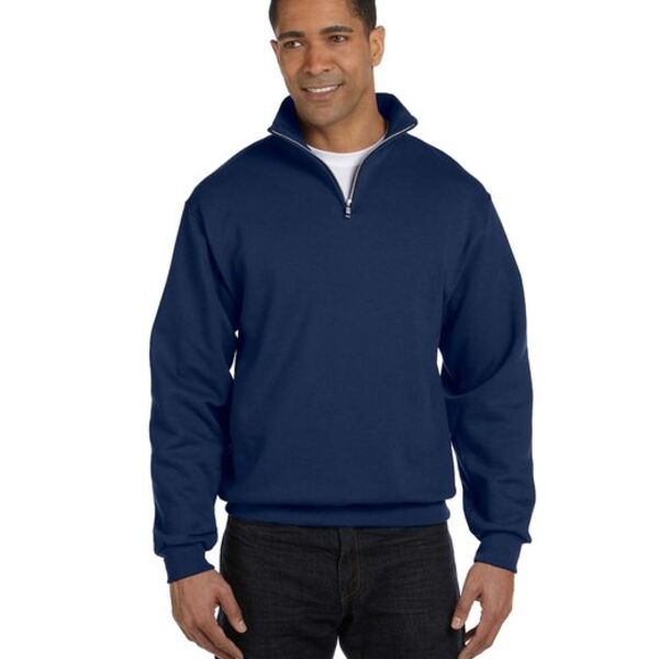 Adult 8 oz. NuBlend® Quarter-Zip Cadet Collar Sweatshirt Thumbnail