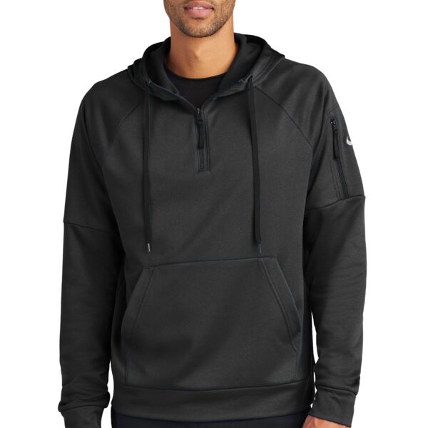 NIKE Therma-FIT 1/4 ZIP FLEECE HOODIE. Thumbnail