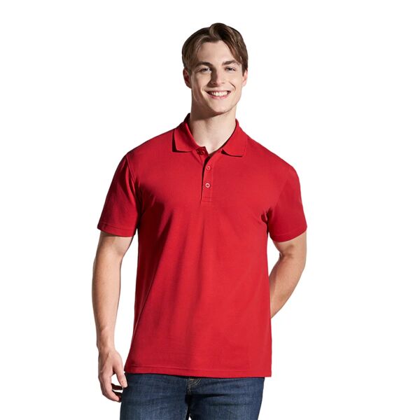Men's Cotton-Poly-Spandex Pique Polo Thumbnail